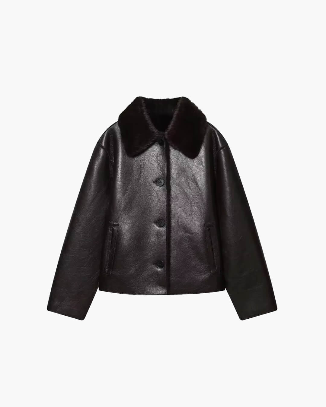 Joana Reversible Faux fur Leather Jacket