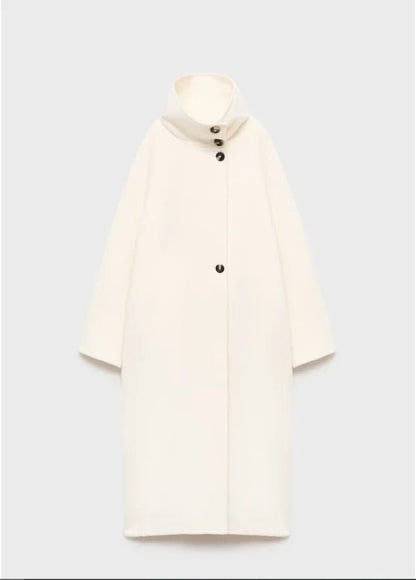 Juliana Stand Collar Long Coat