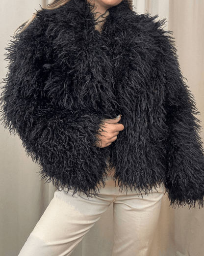 Liza Fuzzy Faux Fur Coat