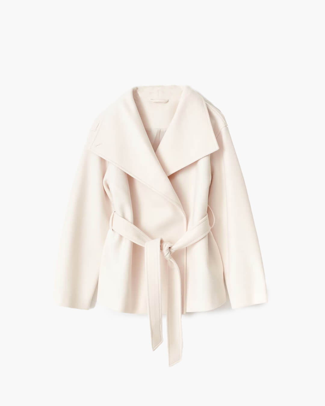 Loraine Stand Collar Lace Up Coat