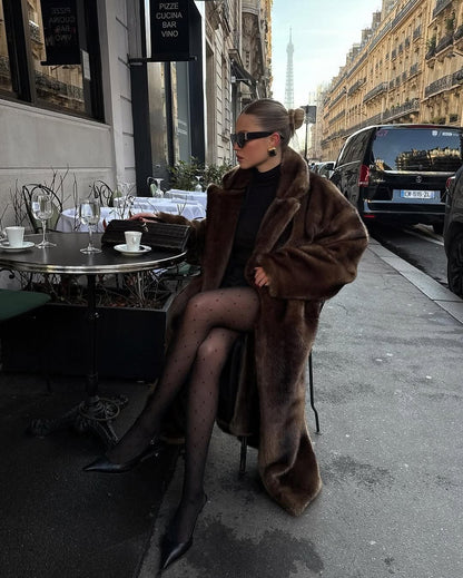 Lucie Faux Fur Maxi Coat