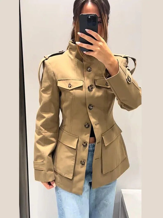 Melinda Slim Fit Trench Coat