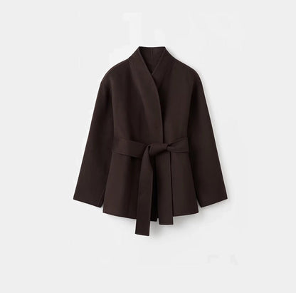 Monica Belted Oversized Wrap Coat