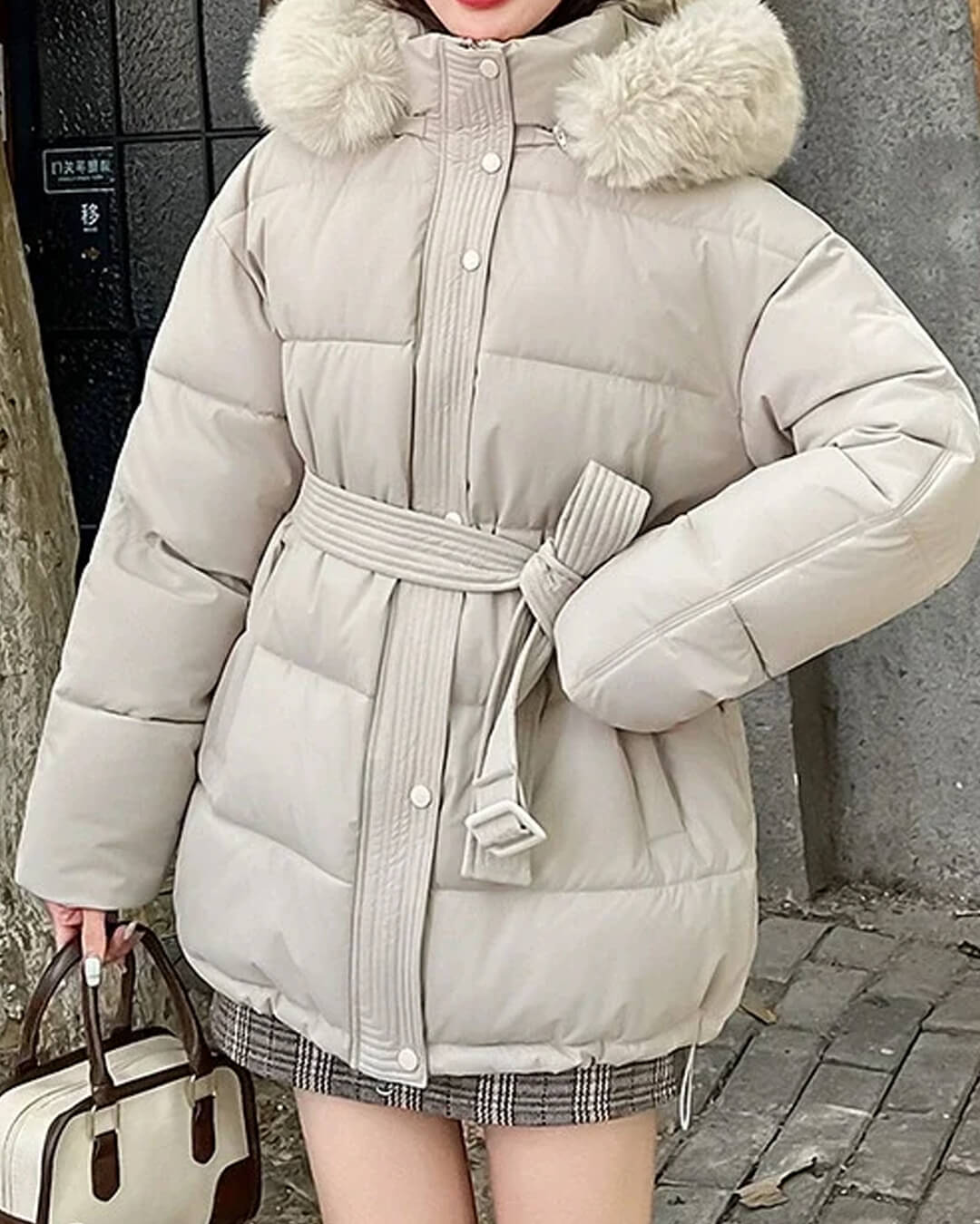 Myrtle Faux Fur Collar Coat