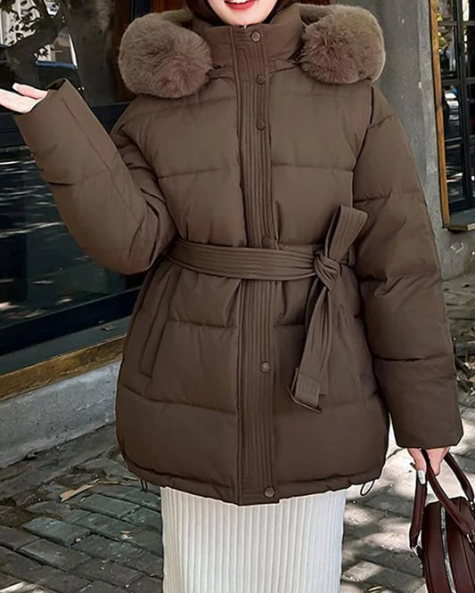 Myrtle Faux Fur Collar Coat