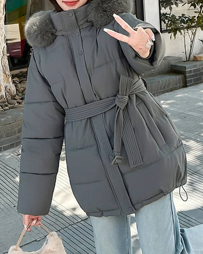 Myrtle Faux Fur Collar Coat