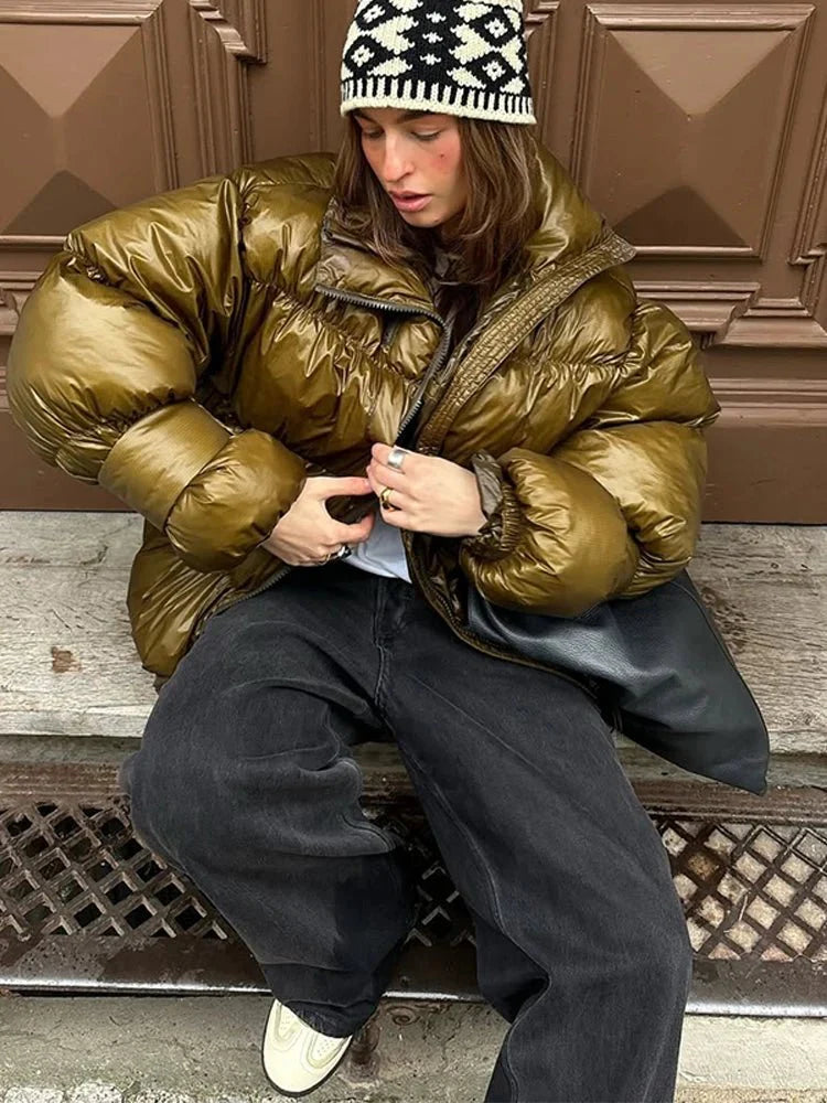 Olivia Shiny Puffer Jacket