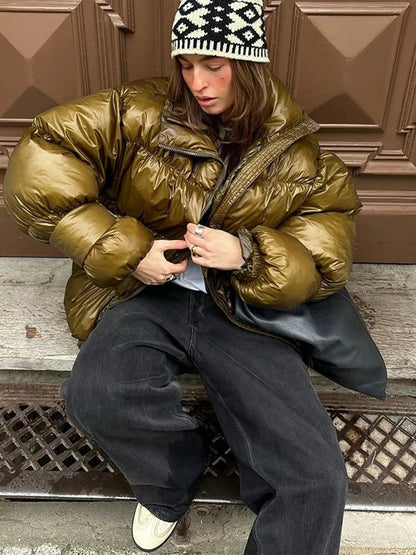 Olivia Shiny Puffer Jacket