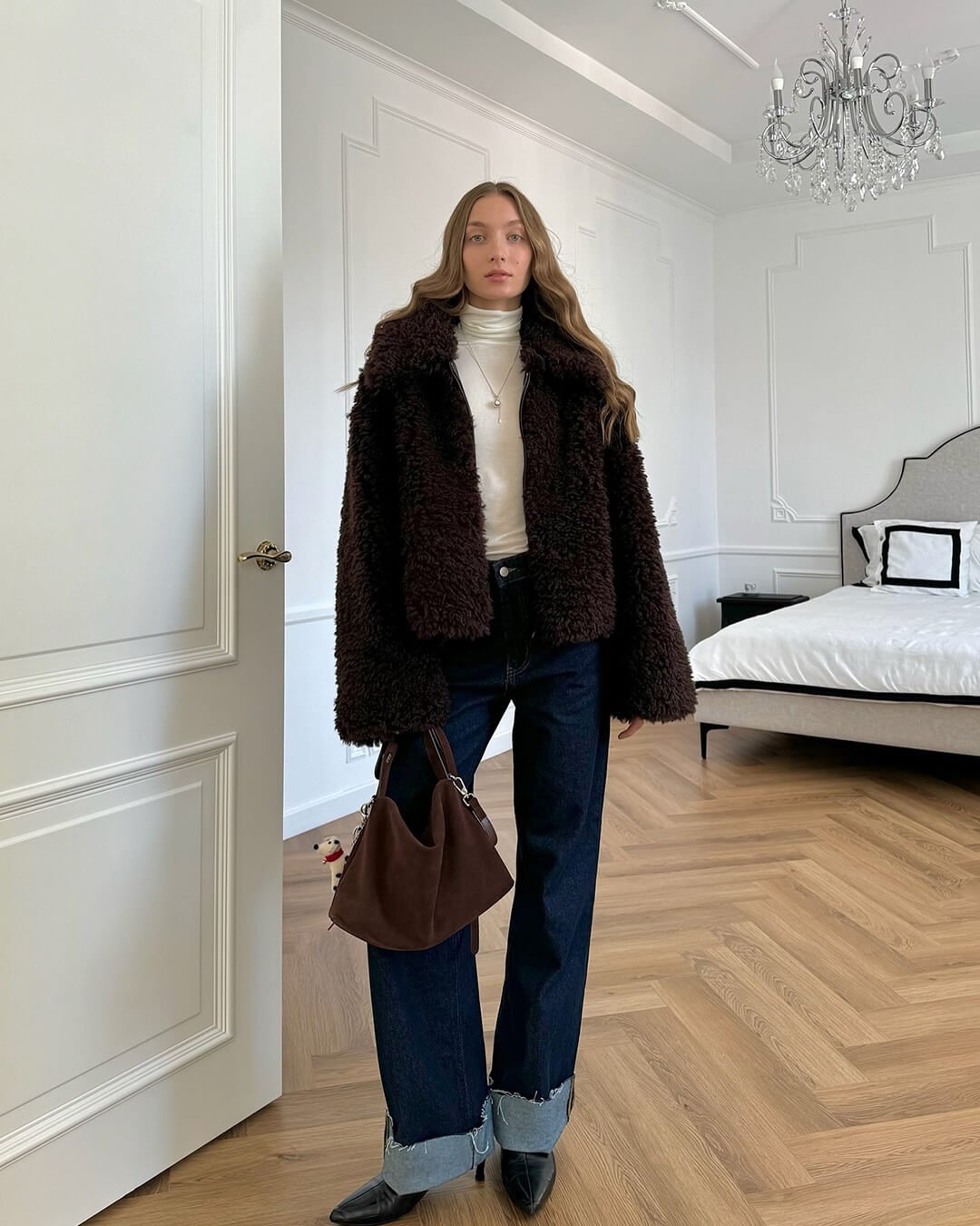 Porsha Faux Fur Teddy Jacket