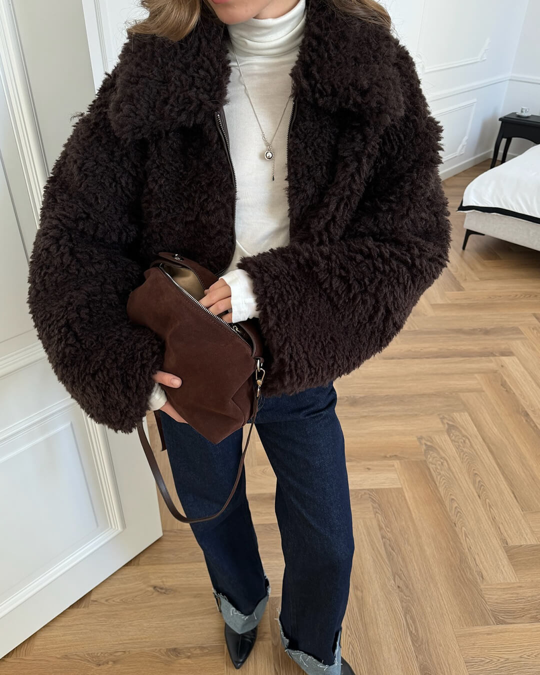 Porsha Faux Fur Teddy Jacket