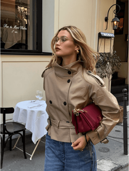 Sofie Cropped Trench Coat