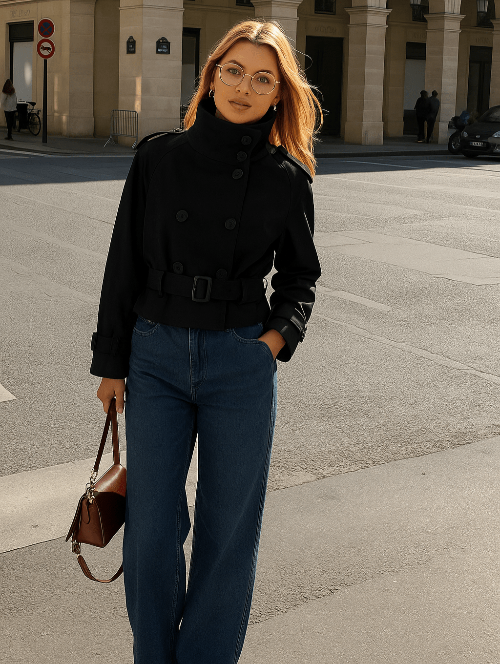 Sofie Cropped Trench Coat