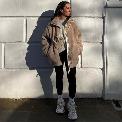 Susan Zip Up Teddy Jacket