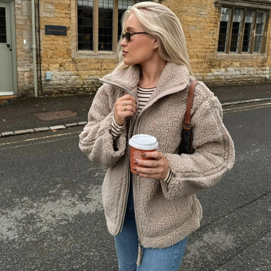 Susan Zip Up Teddy Jacket