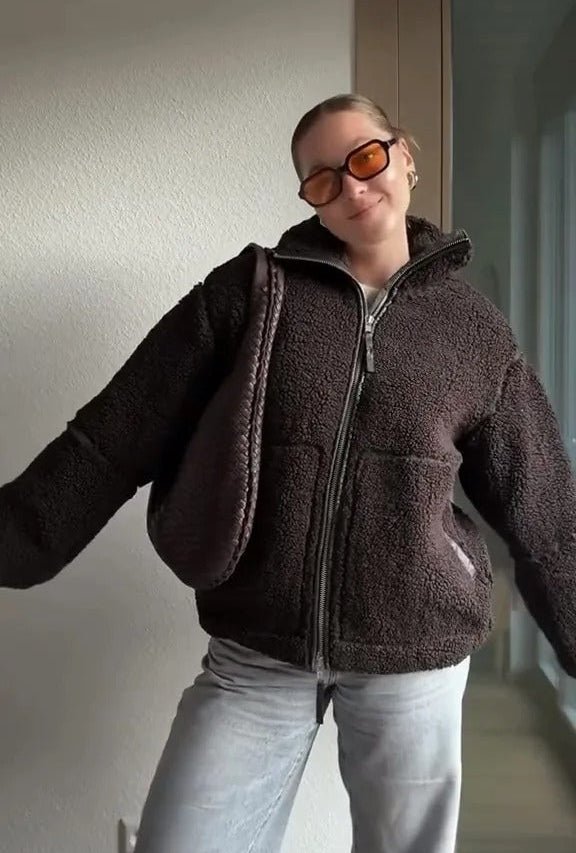 Susan Zip Up Teddy Jacket