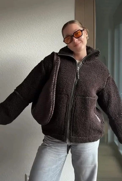 Susan Zip Up Teddy Jacket