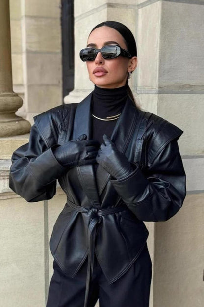 Zyra Biker Leather Jacket