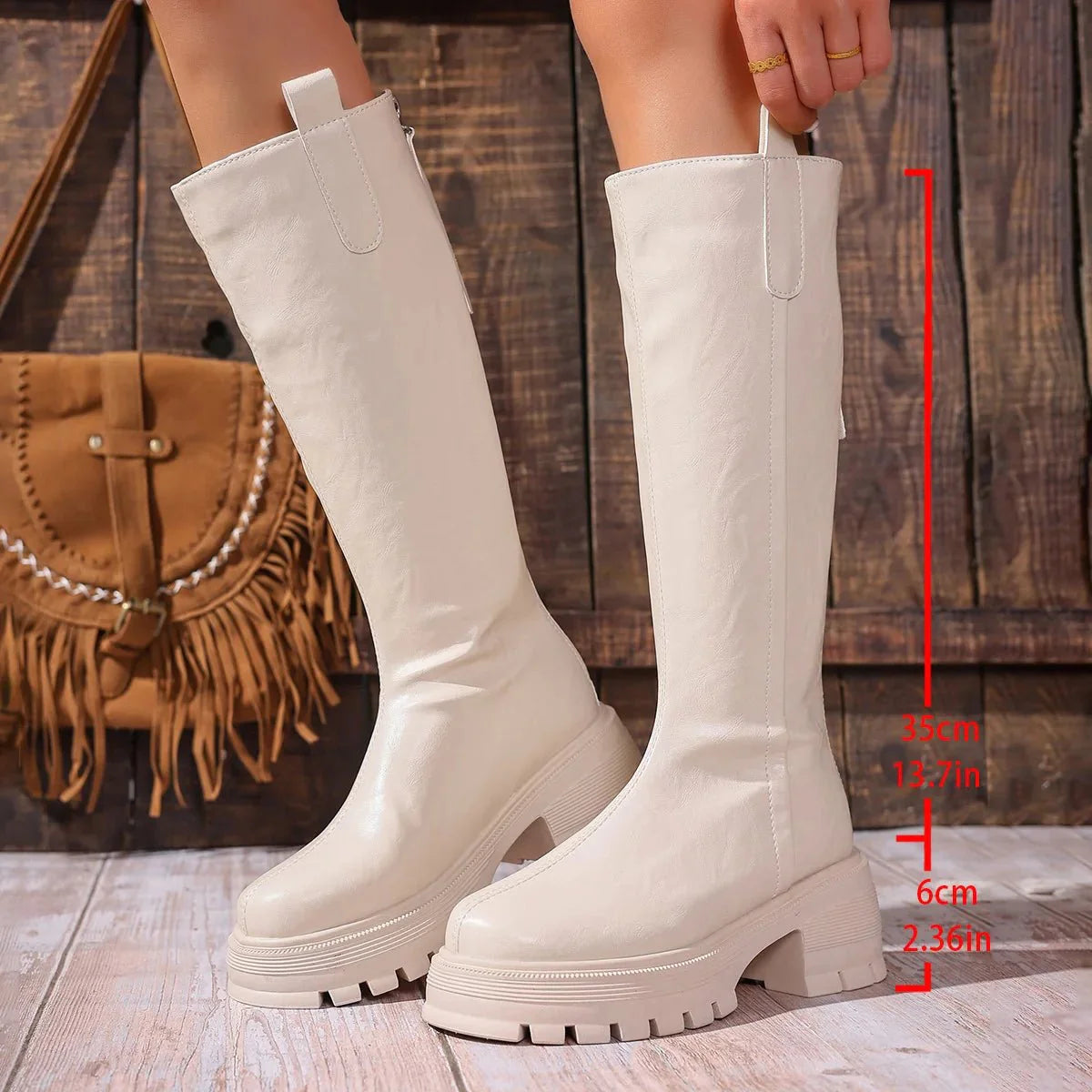 Feliz Knee High Leather Boots