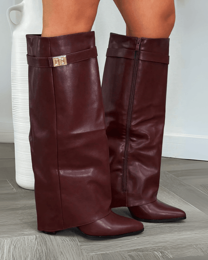 Monica Leather High Boots