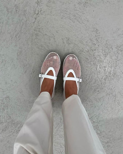 Rebecca Mesh Ballet Flats
