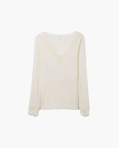 Aurora V-Neck Lace Top