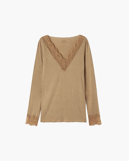 Aurora V-Neck Lace Top