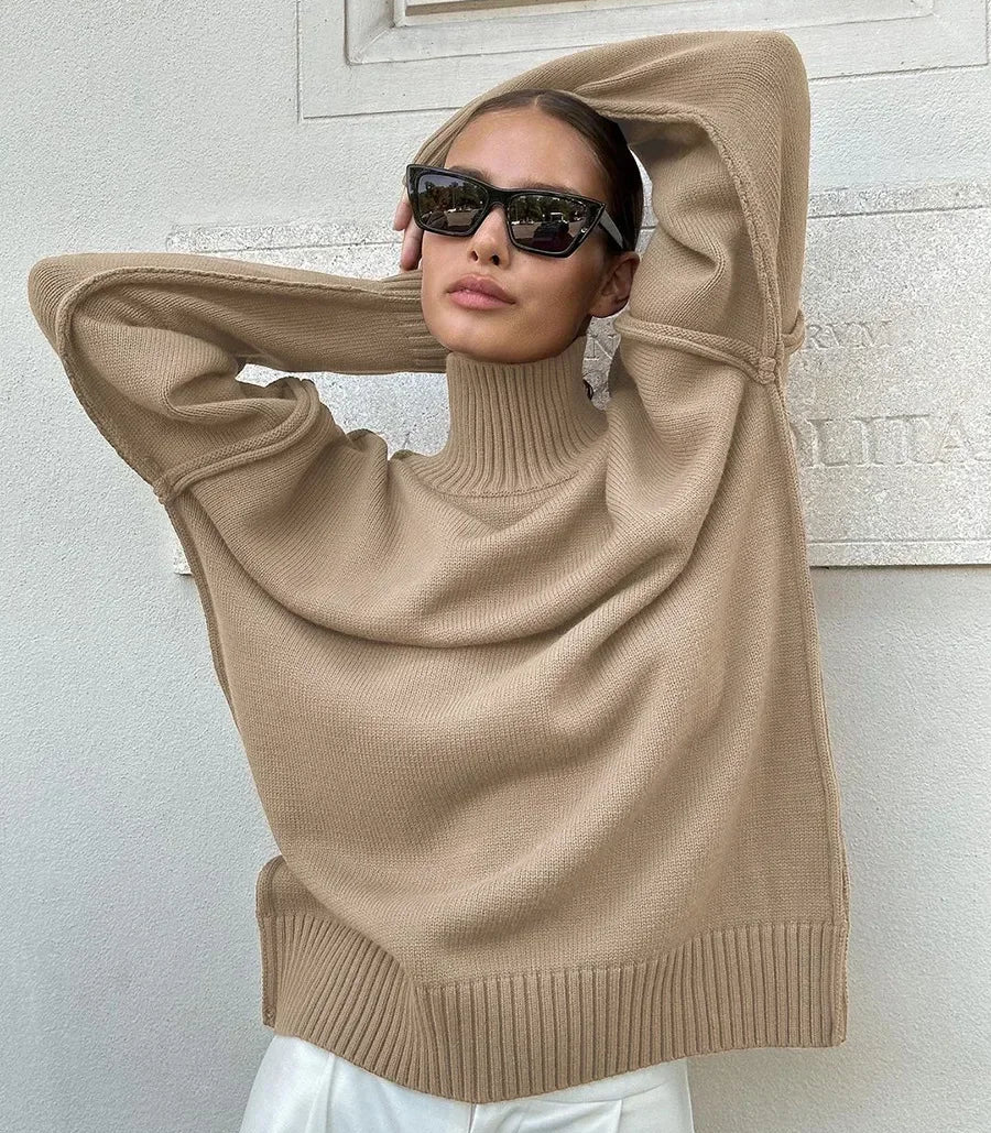 Katie Turtleneck Knit Sweater