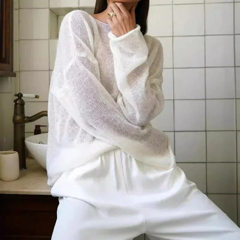 Lilian Sheer Loose Pullover
