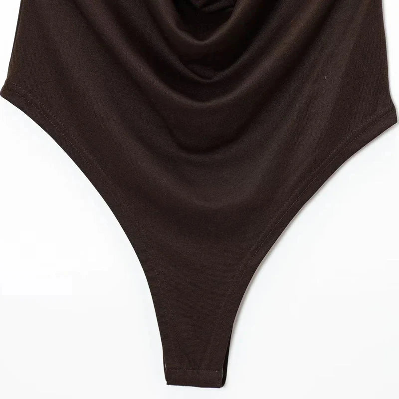 Ophelia Backless Draped Bodysuit