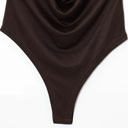 Ophelia Backless Draped Bodysuit