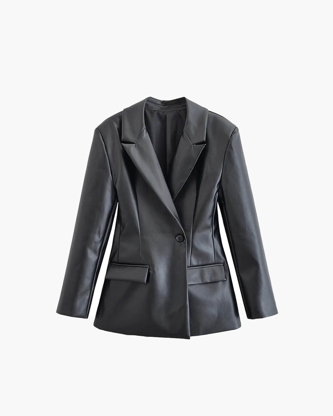 Stella Faux Leather Blazer