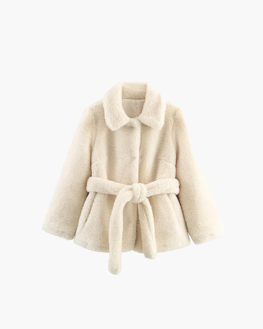 Isabelle Belted Faux Fur Coat