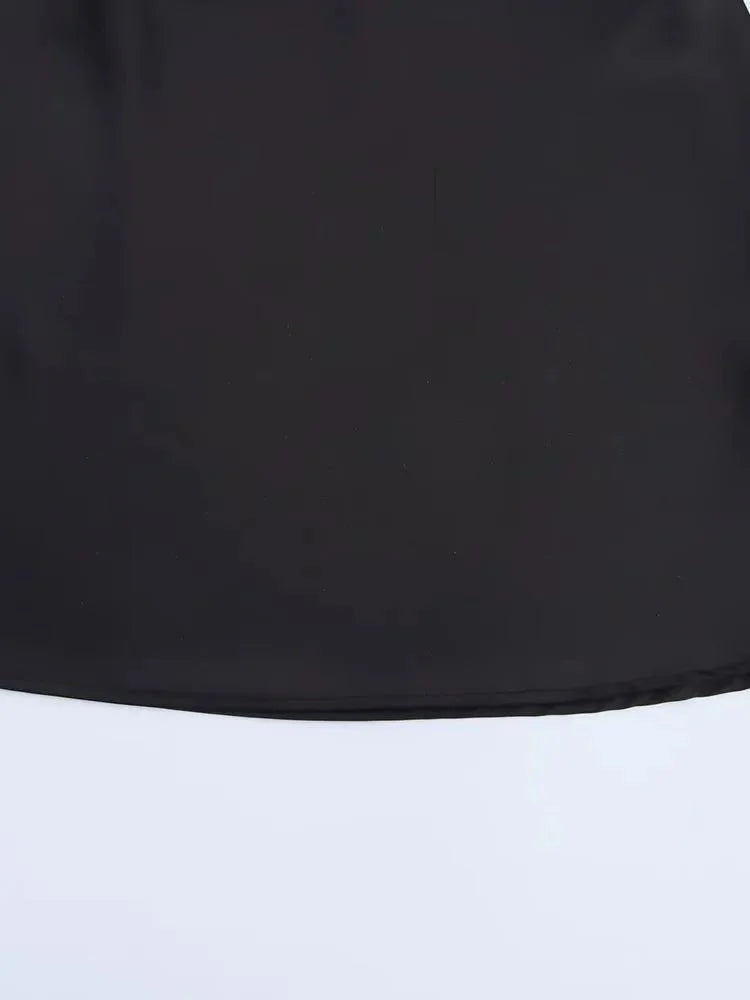 Colleen Satin Halter Draped Mini Dress